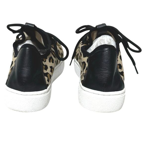 BP Women’s Knit Animal Print Lace-Up Platform Sneakers Size 8.5 M - Picture 4 of 11